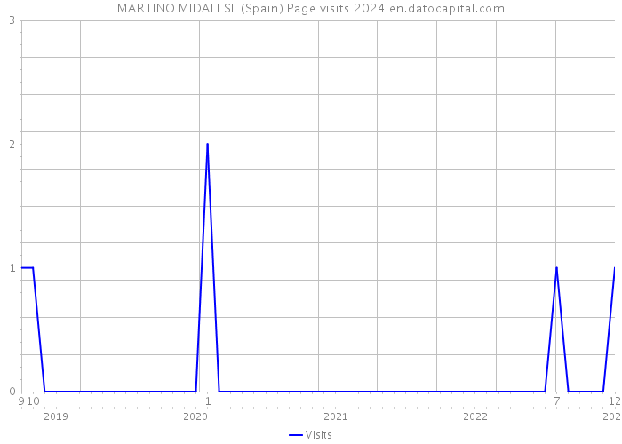 MARTINO MIDALI SL (Spain) Page visits 2024 