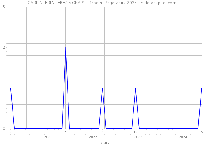 CARPINTERIA PEREZ MORA S.L. (Spain) Page visits 2024 
