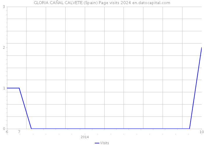GLORIA CAÑAL CALVETE (Spain) Page visits 2024 