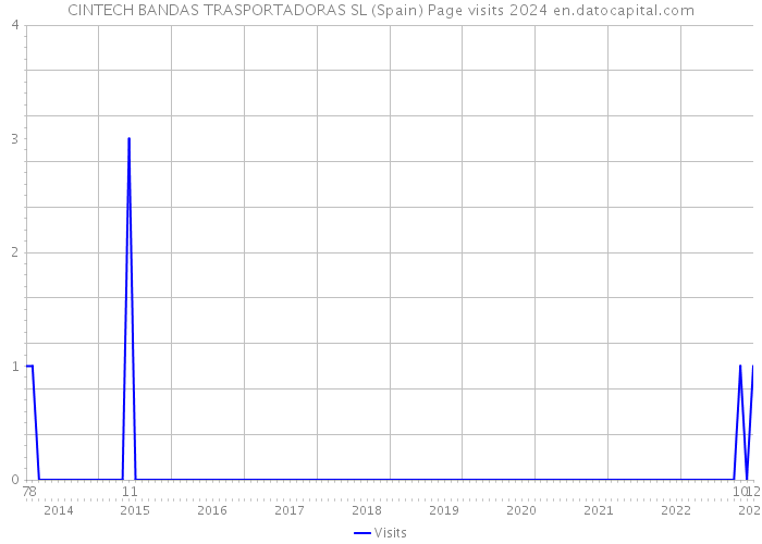CINTECH BANDAS TRASPORTADORAS SL (Spain) Page visits 2024 