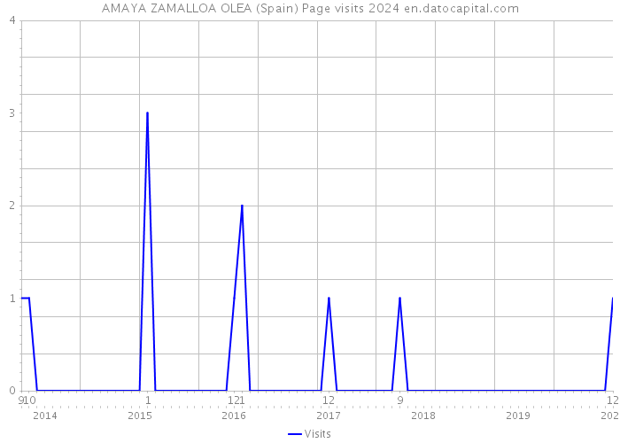 AMAYA ZAMALLOA OLEA (Spain) Page visits 2024 