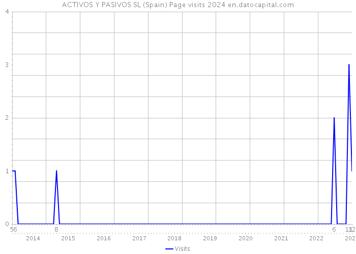 ACTIVOS Y PASIVOS SL (Spain) Page visits 2024 