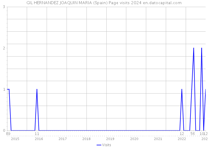 GIL HERNANDEZ JOAQUIN MARIA (Spain) Page visits 2024 