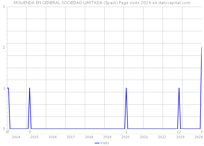 MOLIENDA EN GENERAL SOCIEDAD LIMITADA (Spain) Page visits 2024 