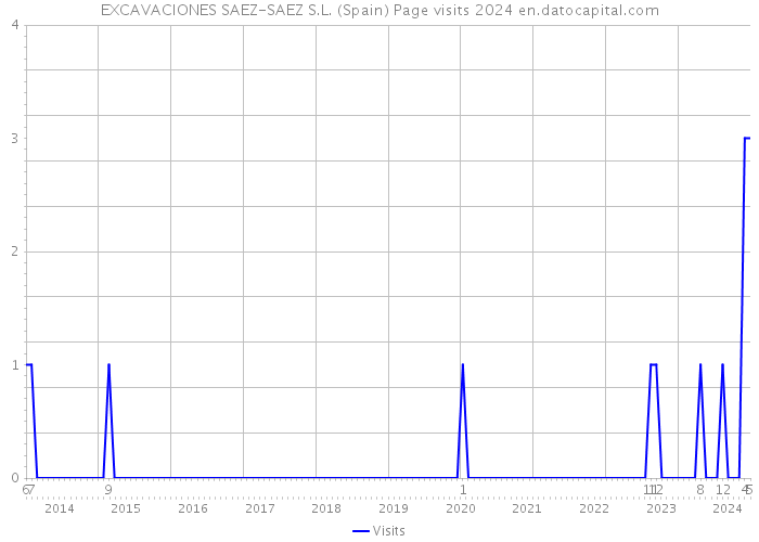 EXCAVACIONES SAEZ-SAEZ S.L. (Spain) Page visits 2024 