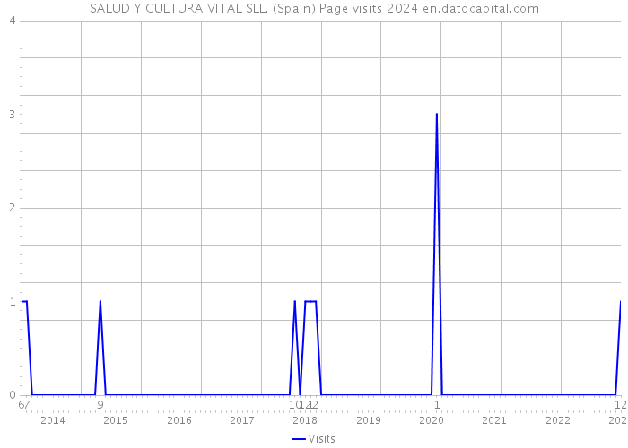 SALUD Y CULTURA VITAL SLL. (Spain) Page visits 2024 