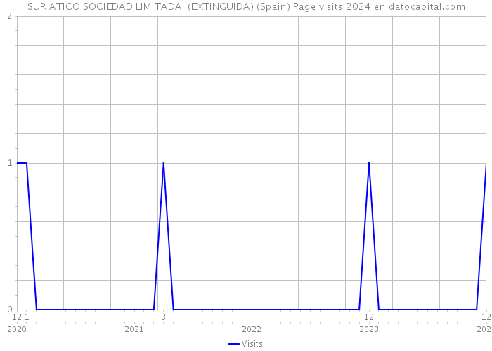 SUR ATICO SOCIEDAD LIMITADA. (EXTINGUIDA) (Spain) Page visits 2024 