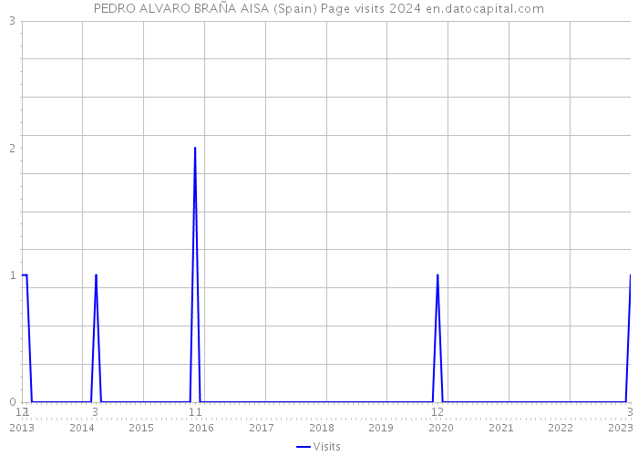 PEDRO ALVARO BRAÑA AISA (Spain) Page visits 2024 