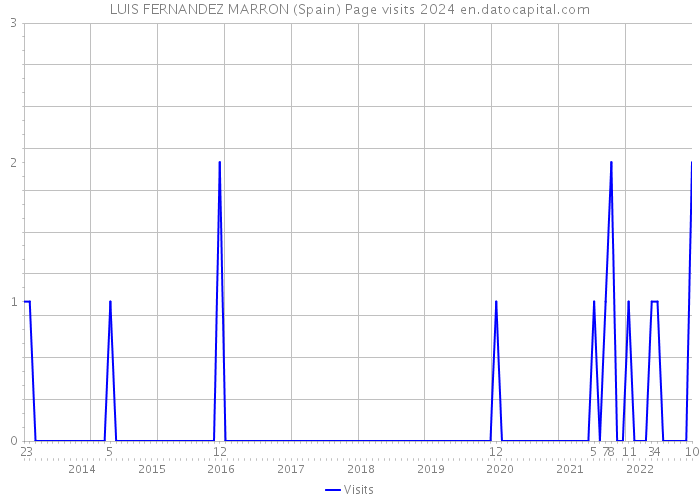 LUIS FERNANDEZ MARRON (Spain) Page visits 2024 