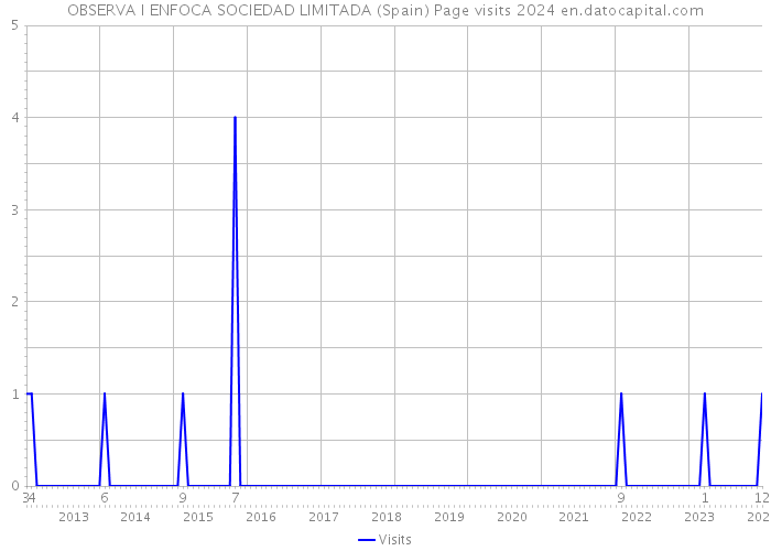 OBSERVA I ENFOCA SOCIEDAD LIMITADA (Spain) Page visits 2024 