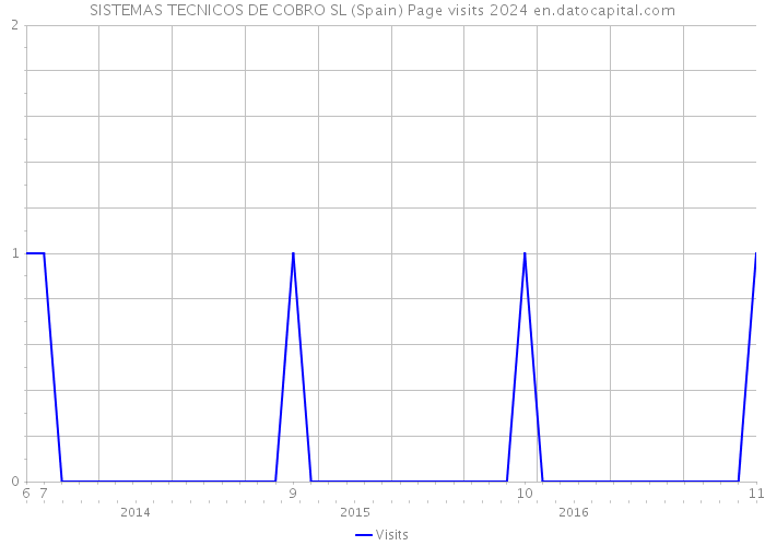 SISTEMAS TECNICOS DE COBRO SL (Spain) Page visits 2024 