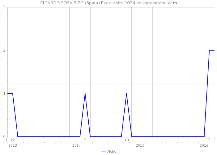 RICARDO SOSA RIZO (Spain) Page visits 2024 