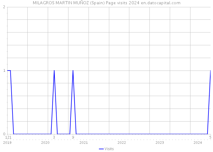 MILAGROS MARTIN MUÑOZ (Spain) Page visits 2024 