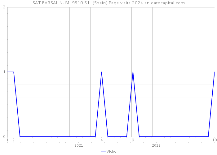 SAT BARSAL NUM. 9310 S.L. (Spain) Page visits 2024 
