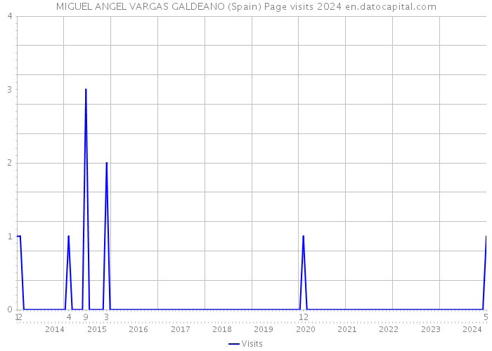 MIGUEL ANGEL VARGAS GALDEANO (Spain) Page visits 2024 
