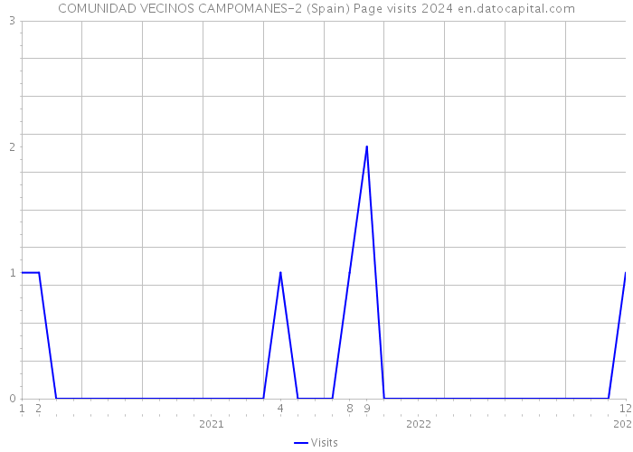 COMUNIDAD VECINOS CAMPOMANES-2 (Spain) Page visits 2024 