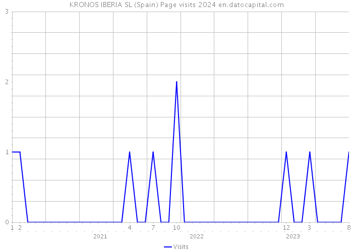 KRONOS IBERIA SL (Spain) Page visits 2024 