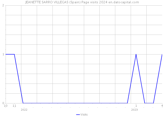 JEANETTE SARRO VILLEGAS (Spain) Page visits 2024 