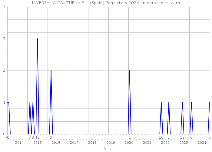 INVERSALIA CANTUENA S.L. (Spain) Page visits 2024 