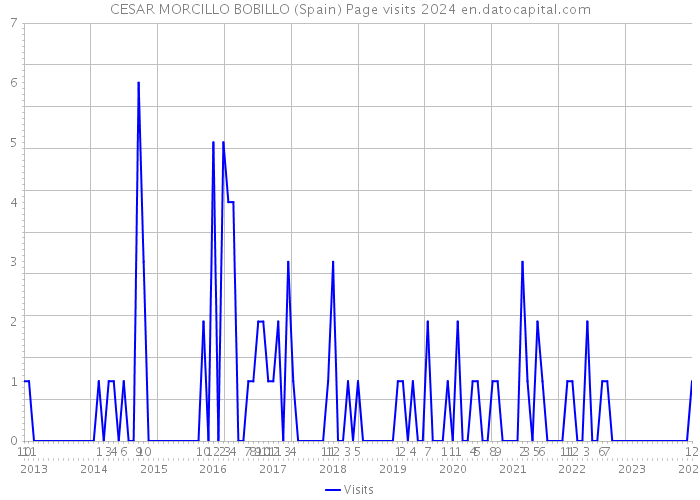 CESAR MORCILLO BOBILLO (Spain) Page visits 2024 