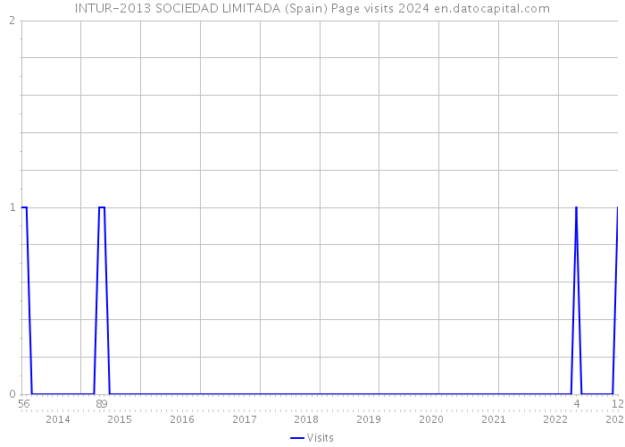 INTUR-2013 SOCIEDAD LIMITADA (Spain) Page visits 2024 