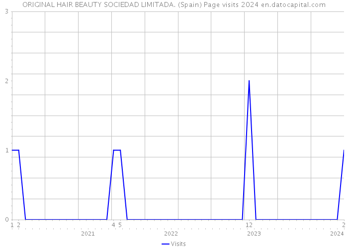 ORIGINAL HAIR BEAUTY SOCIEDAD LIMITADA. (Spain) Page visits 2024 