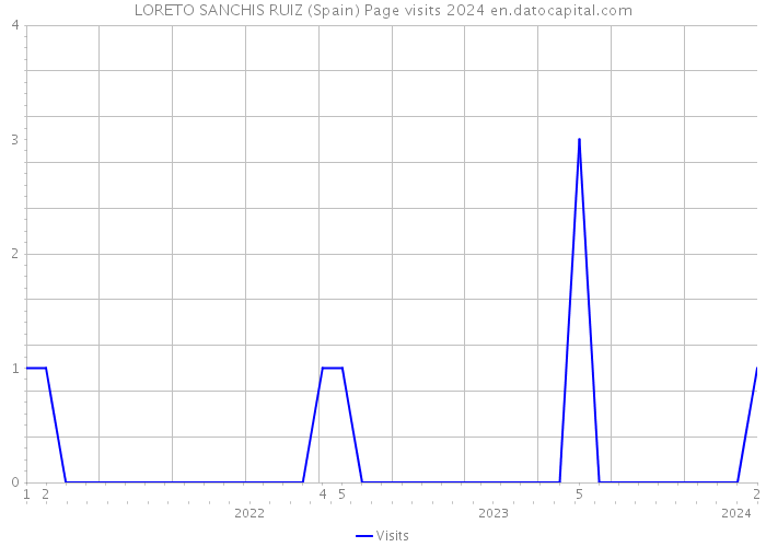 LORETO SANCHIS RUIZ (Spain) Page visits 2024 