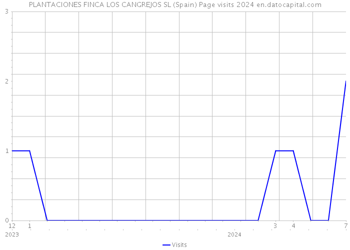PLANTACIONES FINCA LOS CANGREJOS SL (Spain) Page visits 2024 