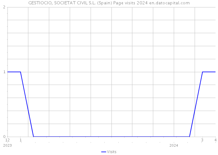 GESTIOCIO, SOCIETAT CIVIL S.L. (Spain) Page visits 2024 