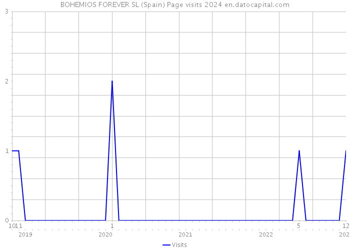 BOHEMIOS FOREVER SL (Spain) Page visits 2024 