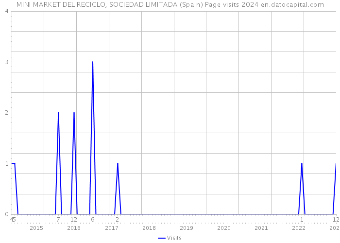 MINI MARKET DEL RECICLO, SOCIEDAD LIMITADA (Spain) Page visits 2024 