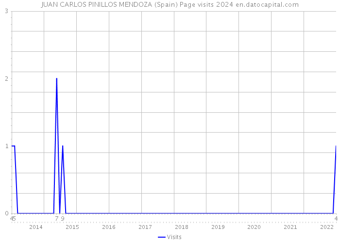 JUAN CARLOS PINILLOS MENDOZA (Spain) Page visits 2024 