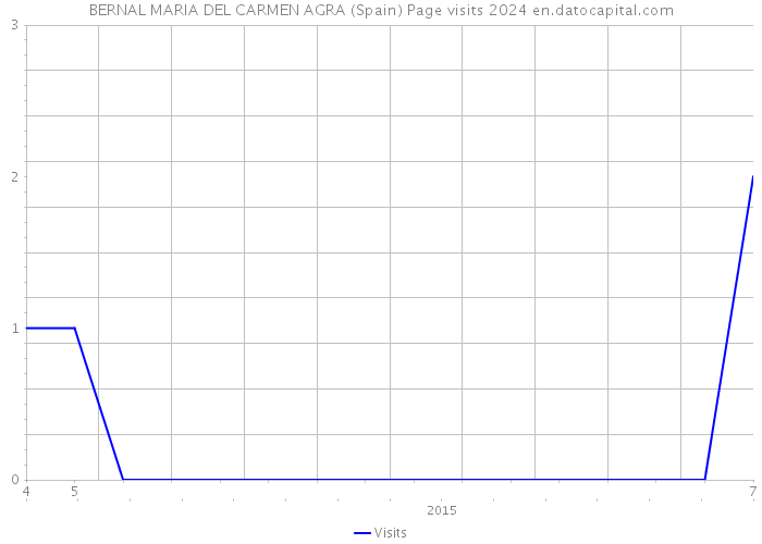 BERNAL MARIA DEL CARMEN AGRA (Spain) Page visits 2024 