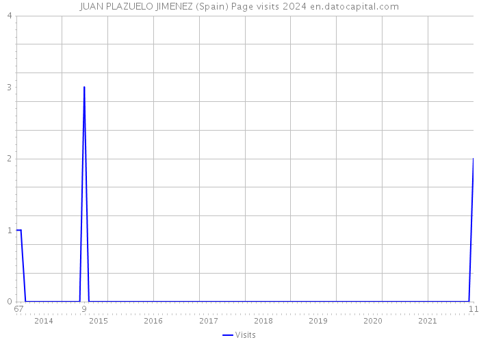 JUAN PLAZUELO JIMENEZ (Spain) Page visits 2024 