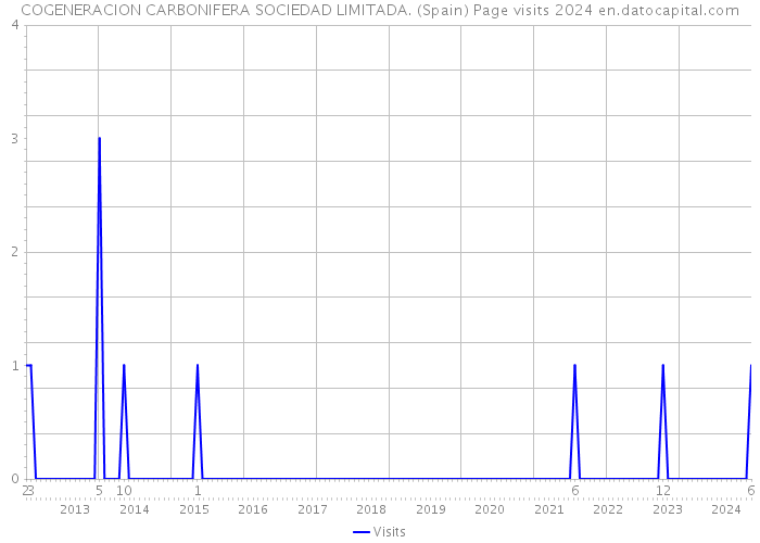 COGENERACION CARBONIFERA SOCIEDAD LIMITADA. (Spain) Page visits 2024 