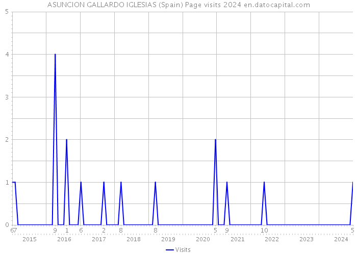 ASUNCION GALLARDO IGLESIAS (Spain) Page visits 2024 