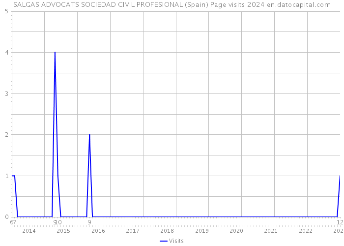 SALGAS ADVOCATS SOCIEDAD CIVIL PROFESIONAL (Spain) Page visits 2024 