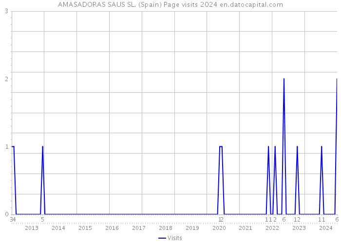 AMASADORAS SAUS SL. (Spain) Page visits 2024 