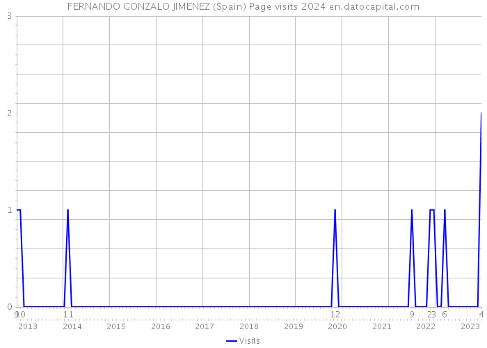 FERNANDO GONZALO JIMENEZ (Spain) Page visits 2024 
