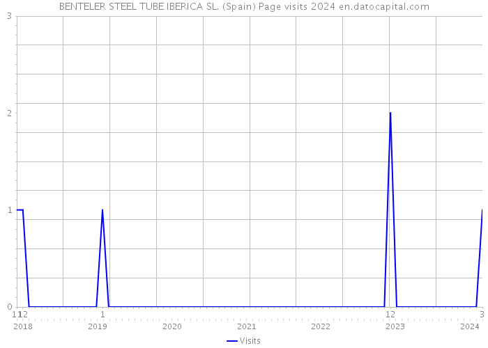 BENTELER STEEL TUBE IBERICA SL. (Spain) Page visits 2024 