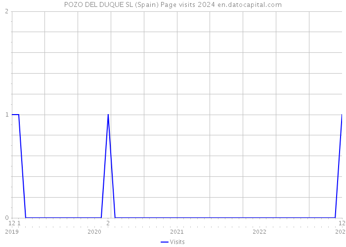 POZO DEL DUQUE SL (Spain) Page visits 2024 
