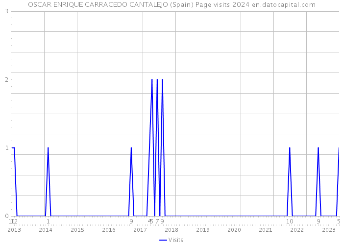 OSCAR ENRIQUE CARRACEDO CANTALEJO (Spain) Page visits 2024 