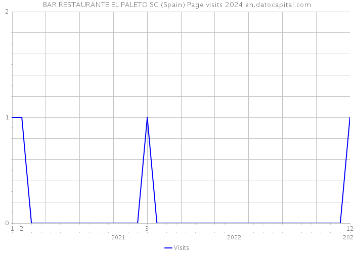 BAR RESTAURANTE EL PALETO SC (Spain) Page visits 2024 