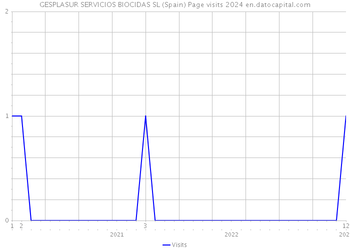 GESPLASUR SERVICIOS BIOCIDAS SL (Spain) Page visits 2024 