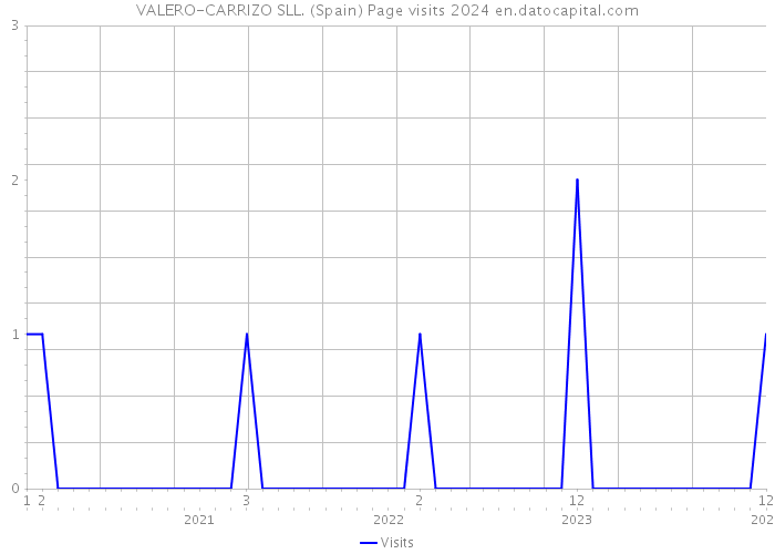 VALERO-CARRIZO SLL. (Spain) Page visits 2024 