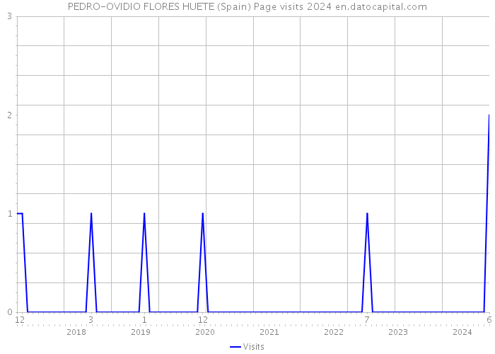 PEDRO-OVIDIO FLORES HUETE (Spain) Page visits 2024 