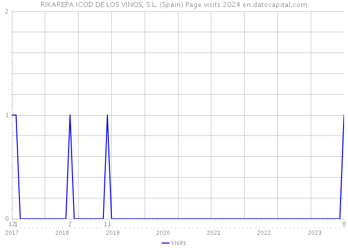 RIKAREPA ICOD DE LOS VINOS, S.L. (Spain) Page visits 2024 