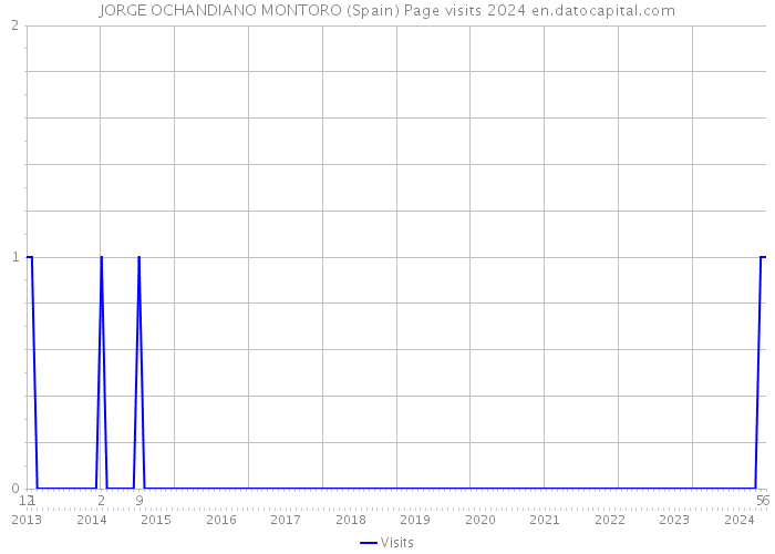 JORGE OCHANDIANO MONTORO (Spain) Page visits 2024 