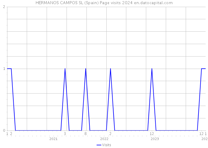 HERMANOS CAMPOS SL (Spain) Page visits 2024 