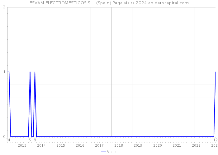 ESVAM ELECTROMESTICOS S.L. (Spain) Page visits 2024 